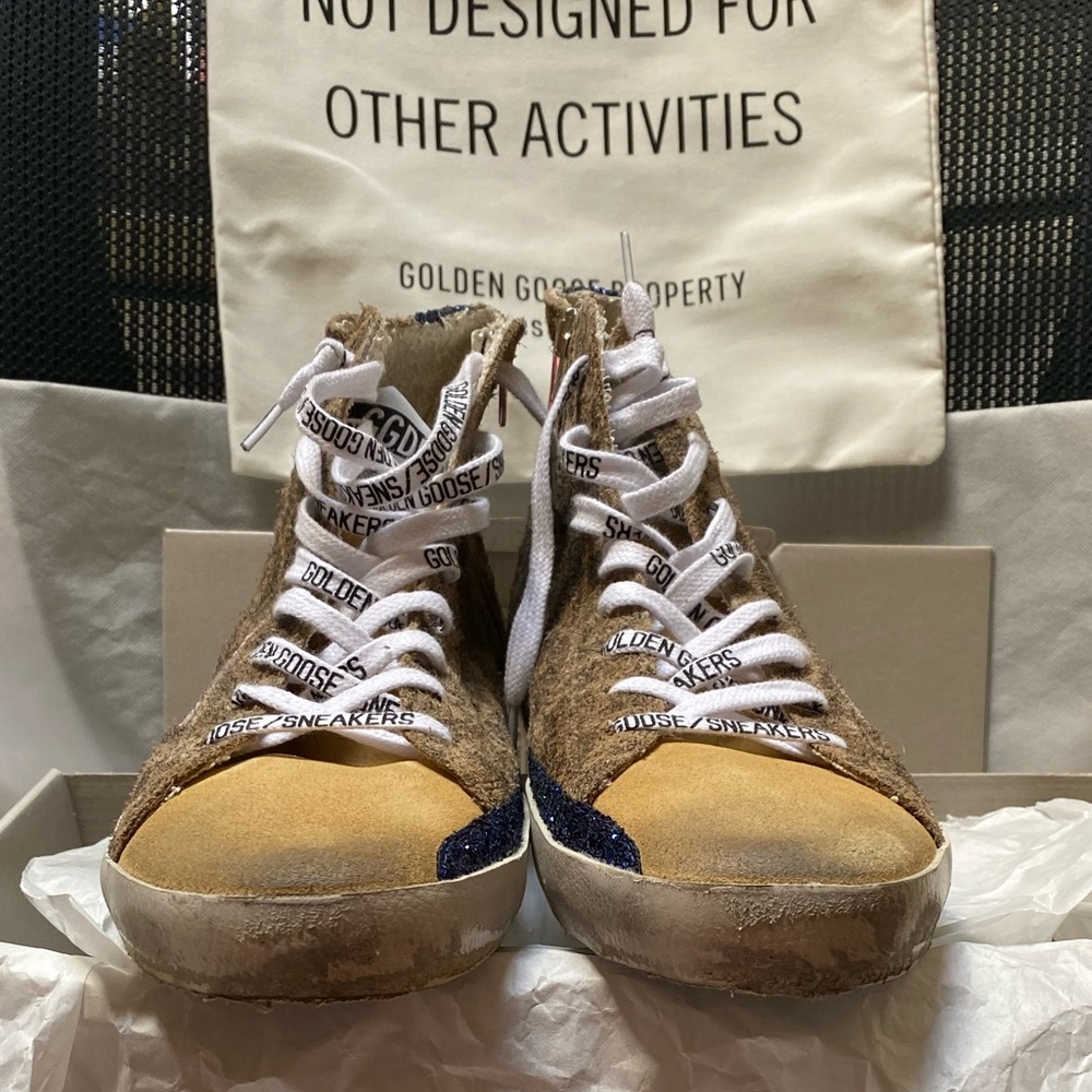 NIB Golden Goose Francy Leopard Suede Sneaker, 41 - Picture 5 of 16